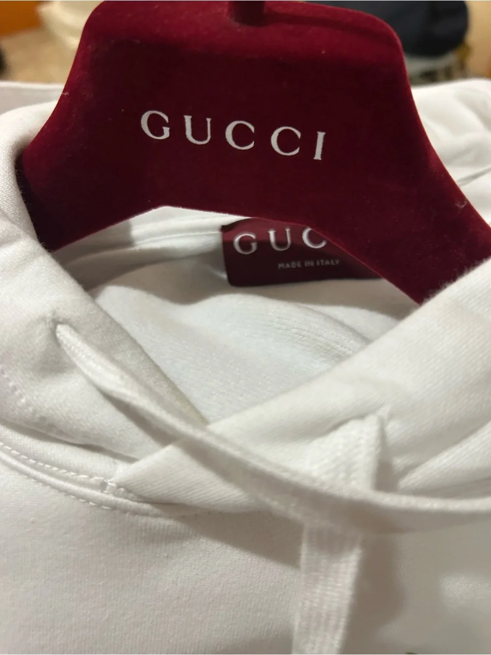Men's Gucci, embroidered cotton hoodie, size XXL made in Italy
